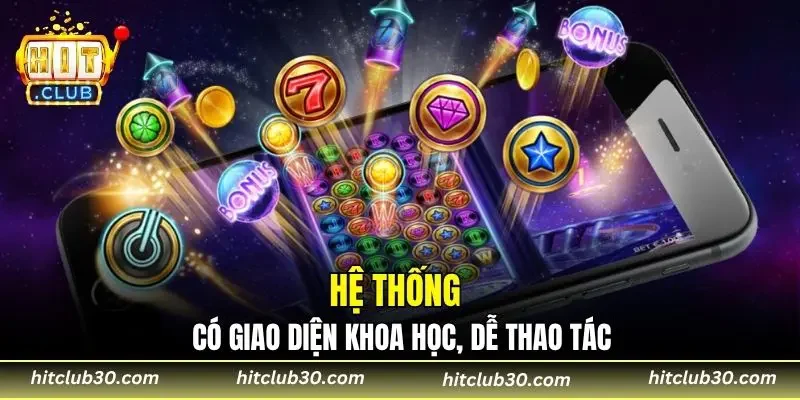 Hệ thống có giao diện khoa học, dễ thao tác