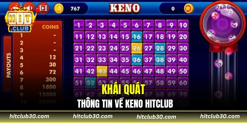 Khái quát thông tin về Keno HITCLUB