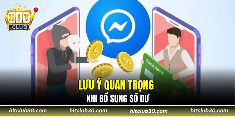 Lưu ý quan trọng khi bổ sung số dư