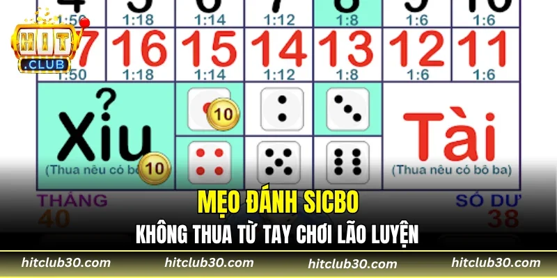Mẹo đánh tài xỉu không thua từ tay chơi lão luyện